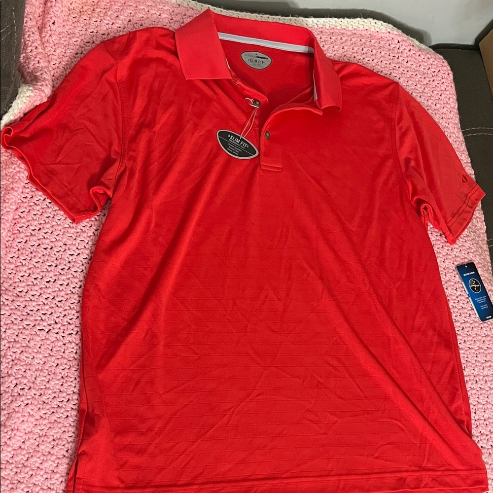 Grand Slam Vibrant Red Polo Shirt
